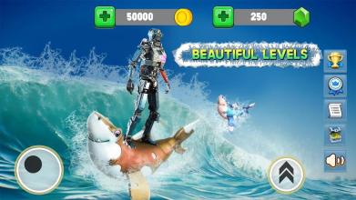 Robot Shark Attack Game 2019:Angry Shark Games *截图1