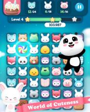 World of Cuteness - Match3 Puzzle截图2