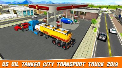 Us Oil Tanker City Transport Truck 2019截图1