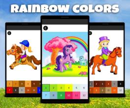 Color by Number: Horse Pixel Art Game截图2