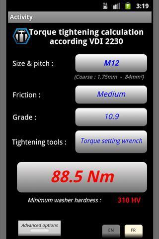 Bolt torque tightening LIGHT截图2