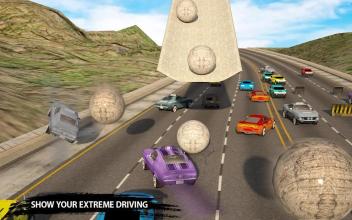 Reckless Car Driving: Rolling Ball Car Crash Drive截图2