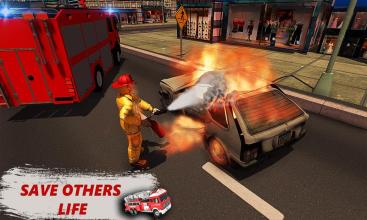 American FireFighter Hero: Fire Truck Simulator截图1