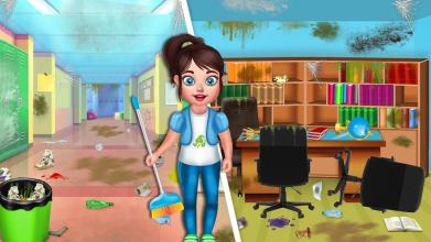 Baby School Cleaning - Keep your school Clean截图1