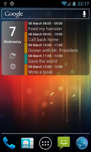 Clean Calendar Widget截图1