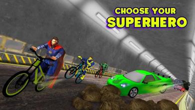 Superhero Bmx Cycle: Hill Racing截图2