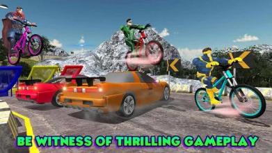 Superhero Bmx Cycle: Hill Racing截图5