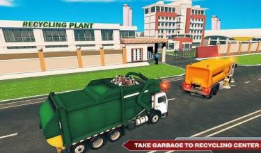 Garbage Dump Truck Driving Simulator 2018截图4