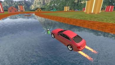 Uphill Waterpark Rush : Car Stunts with Race截图1