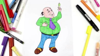 Motu Patlu Coloring Game截图1