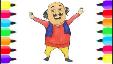 Motu Patlu Coloring Game截图4