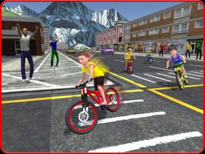 Kids Bicycle Rider Street Race截图3