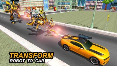 Flying Superhero Car Robot Transform Wars Games截图4