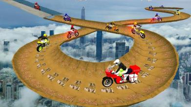 Mega Ramp vertical Impossible Moto Bike Stunt截图4