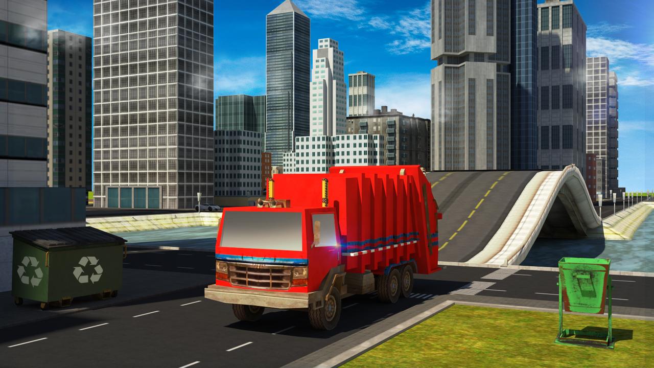 Trash Truck Driving Simulator 2018截图1