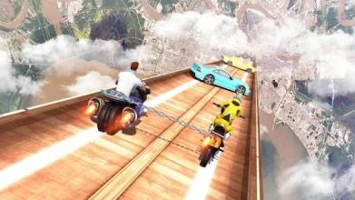 Chained Bikes: Mega Ramp Stunts截图1