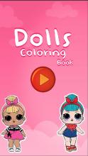 Dolls Coloring Book for Girls截图3