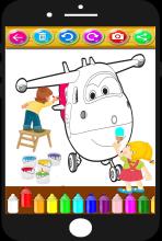 Super wings Coloring book pages - with animals截图5