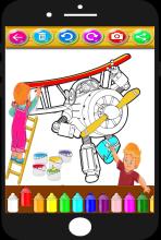 Super wings Coloring book pages - with animals截图3