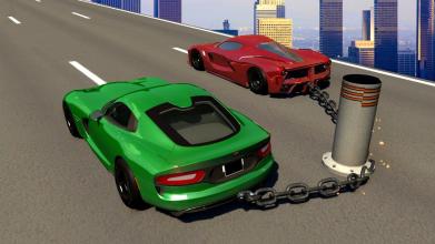 Chained Cars Vs. Bollard截图2