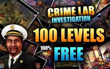 100 levels hidden objects free : Criminal Lab截图1