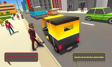 Tuk Tuk Rikshaw Virtual City Simulator Game截图2