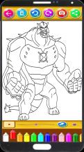 Ben - Aliens Coloring Book Pages截图4