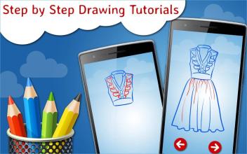 How to Draw Dresses Step by Step Drawing App截图3