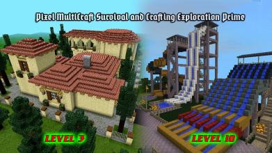 Pixel MultiCraft : Survival & Crafting Exploration截图2