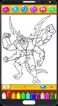 Ben - Aliens Coloring Book Pages截图2