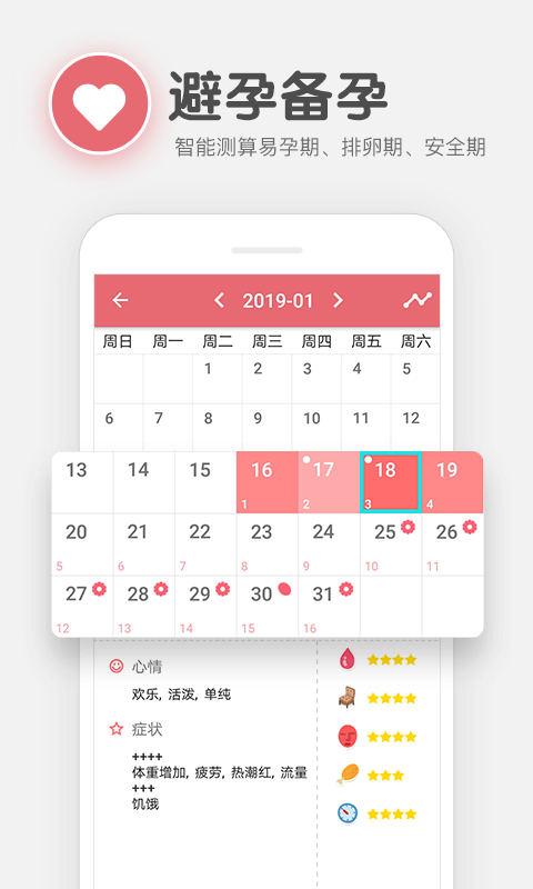 樱桃生理期小月历截图3