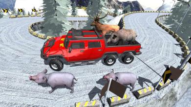 Jungle Animals Cargo Transport 6X6 Truck 2019截图2