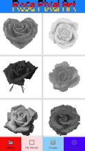 Roses Coloring By Number Pixel Art截图3