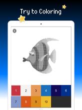 Fish color by number : Pixel art blue ocean截图3