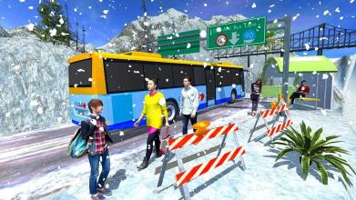 Big Mountain Snow Bus Driving Simulator 3D截图2