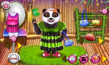 Supermarket Panda Family Shopping Game截图1