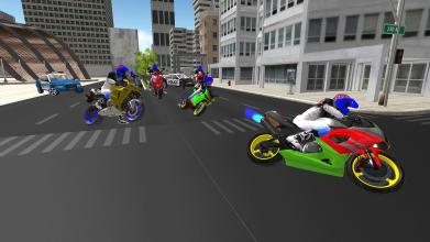 Motorcycle Rally Cop Car Chase截图2