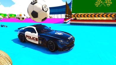 Impossible Extreme Stunt Superhero Police Car Game截图3