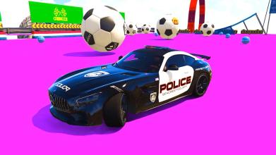 Impossible Extreme Stunt Superhero Police Car Game截图5