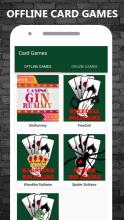 Offline Card Games - Solitaire | Gin Rummy | Poker截图2