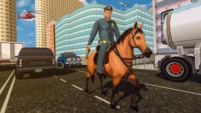 Police Horse Grand Crime City Gangster Mafia Chase截图5