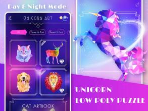 Unicorn 3D Art: Puzzle Games截图1