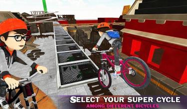 Bicycle Driving Simulator, Fearles Kids BMX Stunts截图3