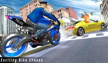 Mafia City US Police Bike Motorbike driving games截图3