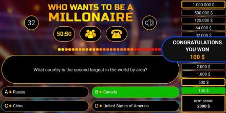 Who wants to be a millionaire free game 2019 quiz截图1