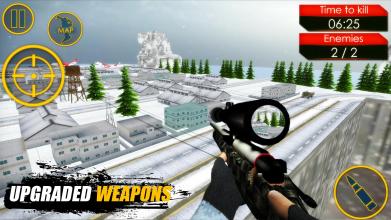 Sniper Target Shooter 3D Winter FPS Sniper Games截图1