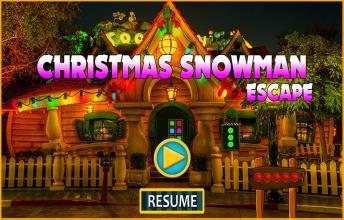 Best Escape 111 Christmas Snowman Escape Game截图2