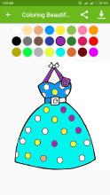 Coloring Beautiful Princess Dress截图2