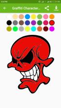 Graffiti Character Coloring Pages截图2