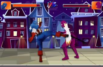 captain superhero fight iron avenger截图2